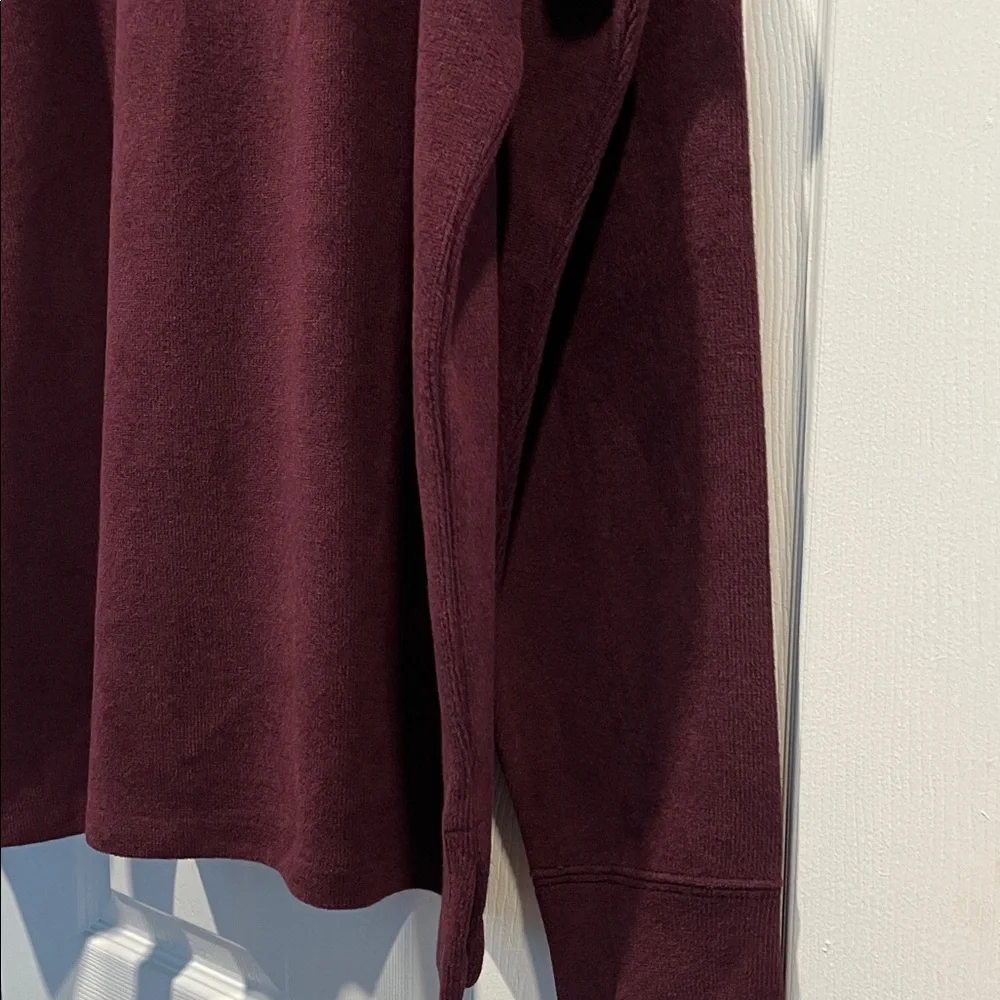 Polo‎ Ralph Lauren Men’s Burgundy Quarter-Zip Sweatshirt Size XL.